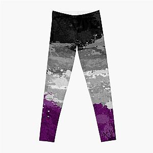 Asexual Flag Leggings - Asexual Paint Splatter Flag Leggings RB1901