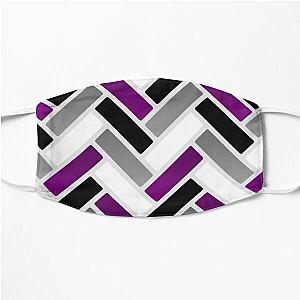 Asexual Flag Face Masks - Asexual Herringbone Flat Mask RB1901