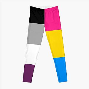 Asexual Flag Leggings - Panromantic Asexual Flag Leggings RB1901