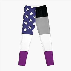 Asexual Flag Leggings - Asexual American Flag Leggings RB1901