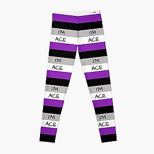 Asexual Flag Leggings - ASEXUAL FLAG I'M ACE ASEXUAL T-SHIRT Leggings RB1901