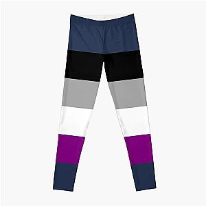 Asexual Flag Leggings - LGBTQ Asexual Flag - June Pride Month Asexual flag Leggings RB1901