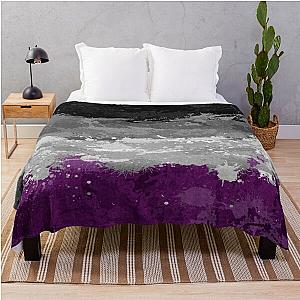 Asexual Flag Blanket - Asexual Paint Splatter Flag Throw Blanket RB1901