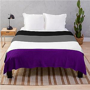 Asexual Flag Blanket - Solid Asexual Pride Flag Throw Blanket RB1901