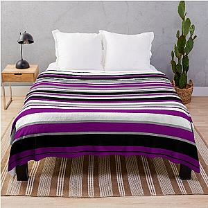 Asexual Flag Blanket - Asexual Pride Flag Colors Throw Blanket RB1901