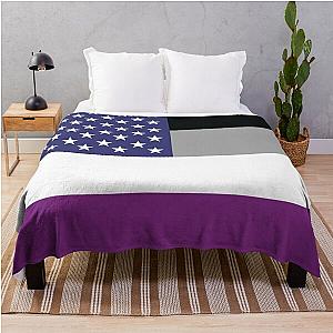 Asexual Flag Blanket - Asexual American Flag Throw Blanket RB1901