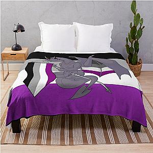 Asexual Flag Blanket - Pride Dragons - Asexual Flag  Throw Blanket RB1901