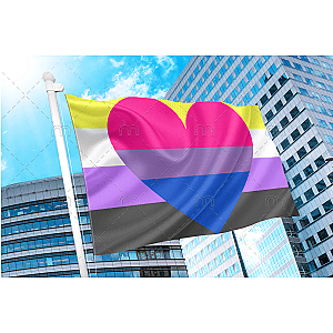 Non Binary Bisexual Pride Flag Official Store PN2001