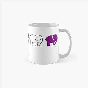 Asexual Flag Mugs - A parade of Asexual elephants LGBTQIA Classic Mug RB1901