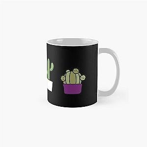 Asexual Flag Mugs - Ace Asexual Cactus Set Gift, Proud Asexual, Demisexual Greysexual Gender Identity Pride, Asexual Couple Matching Asexuality LGBT+ Classic Mug RB1901