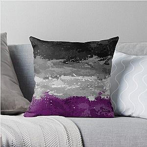 Asexual Flag Pillows - Asexual Paint Splatter Flag Throw Pillow RB1901