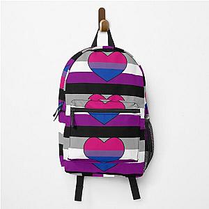 Biromantic Asexual Flag - Biromantic Asexual Flag Backpack RB1901