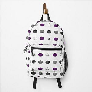 Asexual Flag Backpacks - Asexual Pride Flag Halloween Pumpkin design for ace romantic Backpack RB1901