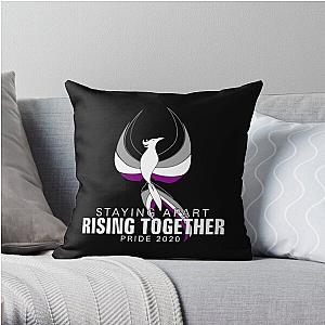 Asexual Flag Pillows - Asexual Staying Apart Rising Together Pride 2020 Phoenix Throw Pillow RB1901