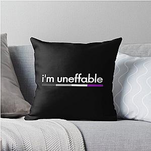 Asexual Flag Pillows - Im Uneffable. Asexual Pride Throw Pillow RB1901