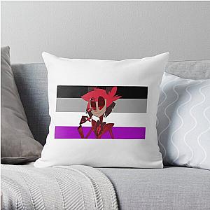 Asexual Flag Pillows - Alastor Hazbin Hotel Asexual  Throw Pillow RB1901