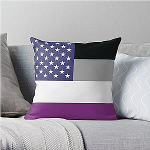 Asexual Flag Pillows - Asexual American Flag Throw Pillow RB1901