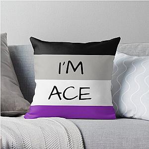 Asexual Flag Pillows - ASEXUAL FLAG I'M ACE ASEXUAL T-SHIRT Throw Pillow RB1901