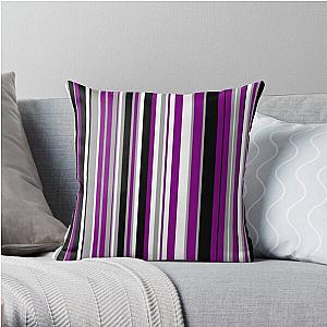 Asexual Flag Pillows - Asexual Pride Flag Colors Throw Pillow RB1901