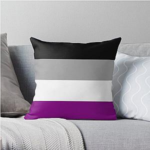 Asexual Flag Pillows - LGBTQ Asexual Flag - June Pride Month Asexual flag Throw Pillow RB1901