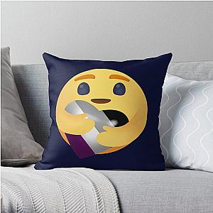 Asexual Flag Pillows - LGBTQ Asexual Care Emoji - New Care Emoji Asexual LGBTQ Pride Month Throw Pillow RB1901