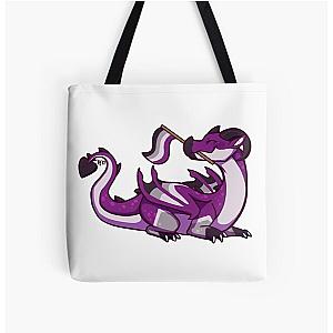 Asexual Flag Bags - Asexual Pride Flag Dragon (1st Edition) All Over Print Tote Bag RB1901