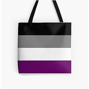 Asexual Flag Bags - Asexual Flag All Over Print Tote Bag RB1901