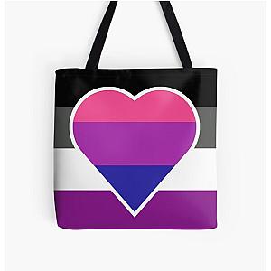 Biromantic Asexual Flag - Biromantic Asexual Flag All Over Print Tote Bag RB1901