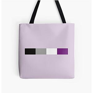 Asexual Flag Bags - Subtle Asexual Flag  All Over Print Tote Bag RB1901