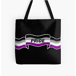 Asexual Flag Bags - Asexual pride banner All Over Print Tote Bag RB1901