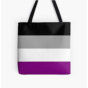 Asexual Flag Bags - LGBTQ Asexual Flag - June Pride Month Asexual flag All Over Print Tote Bag RB1901