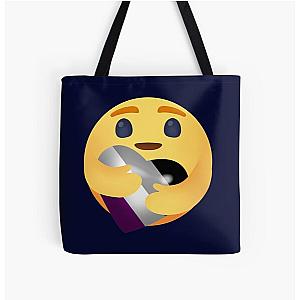 Asexual Flag Bags - LGBTQ Asexual Care Emoji - New Care Emoji Asexual LGBTQ Pride Month All Over Print Tote Bag RB1901