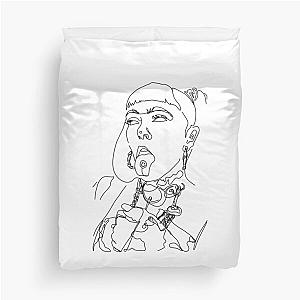 ashnikko line drawing Duvet Cover