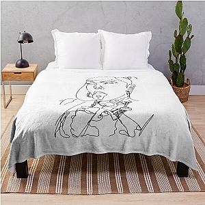 ashnikko line drawing Throw Blanket