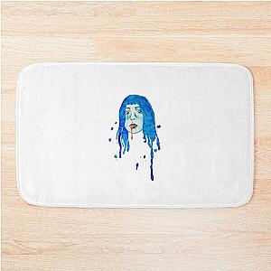 Ashnikko FanArt Stupid Boy Blue Hair Slime Watercolor Bath Mat