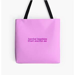 Ashnikko Slumber Party Lyrics: Hentai Boobies That Excite Me All Over Print Tote Bag