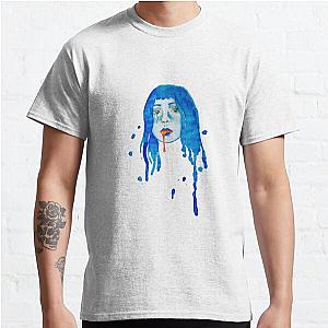 Ashnikko FanArt Stupid Boy Blue Hair Slime Watercolor Classic T-Shirt