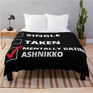 Mentally Dating Ashnikko Throw Blanket