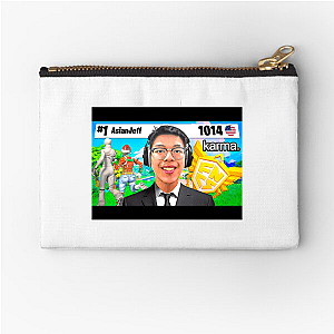 Stay Wild, Stay Jeff Asianjeff Zipper Pouches