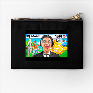 Stay Wild, Stay Jeff Asianjeff Zipper Pouches
