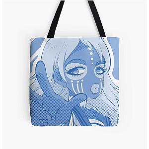 Asobi Asobase - Tribal Makeup Print Tote Bag