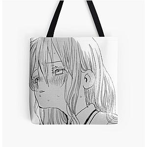 Cute girl anime manga Asobi Asobase All Over Print Tote Bag