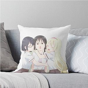 Asobi Asobase Anime Throw Pillow