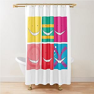 Faces Assassination Classroom Shower Curtain