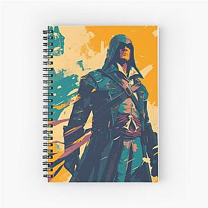 Assassin Travel Poster  Spiral Notebook