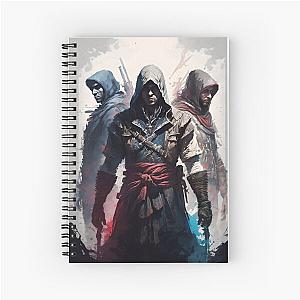 Assassin's Creed - Three Assassins Painting Spiral Notebook