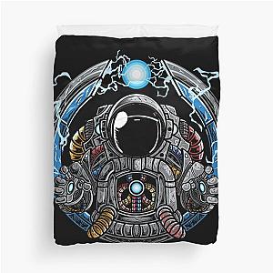 Astro Bot In A Space Pod Capsule Duvet Cover