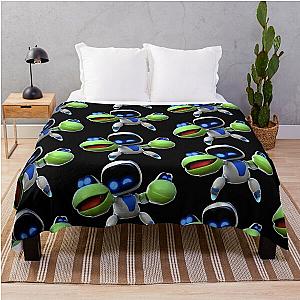 Astro Bot Frog Throw Blanket