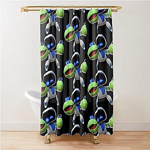 Astro Bot Frog Shower Curtain