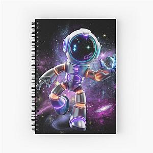 Astro Bot Astronaut Spiral Notebook